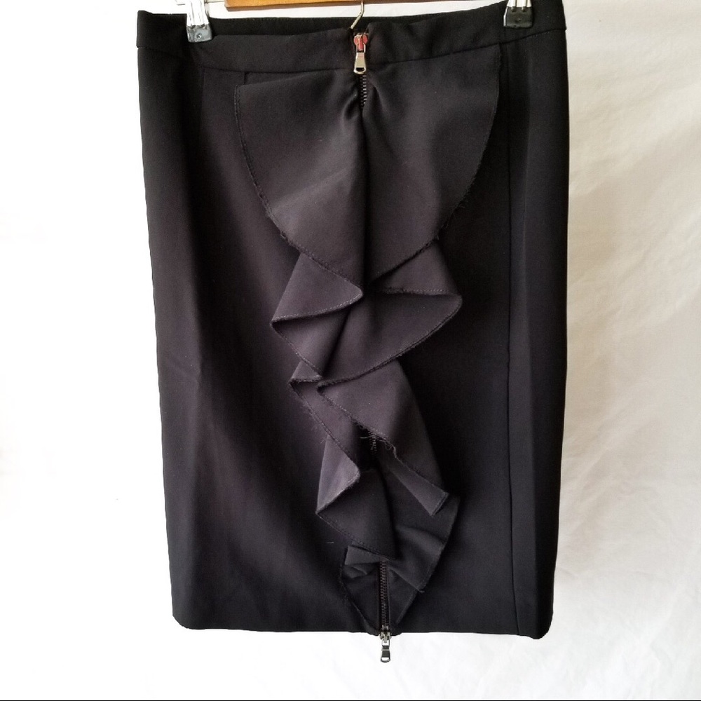 Zara | ruffle | full zip | pencil skirt | XS - Picture 3 of 4